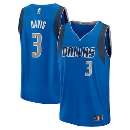 Youth Dallas Mavericks Anthony Davis Royal Fast Break Replica Player Jersey